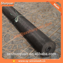 ISO9001 Factory PVC Fenêtre noire Écran Fil de filet Insect Netting / Epoxy résine Coated Aluminium Wire Mesh